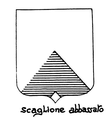 Bild des heraldischen Begriffs: Scaglione abbassato